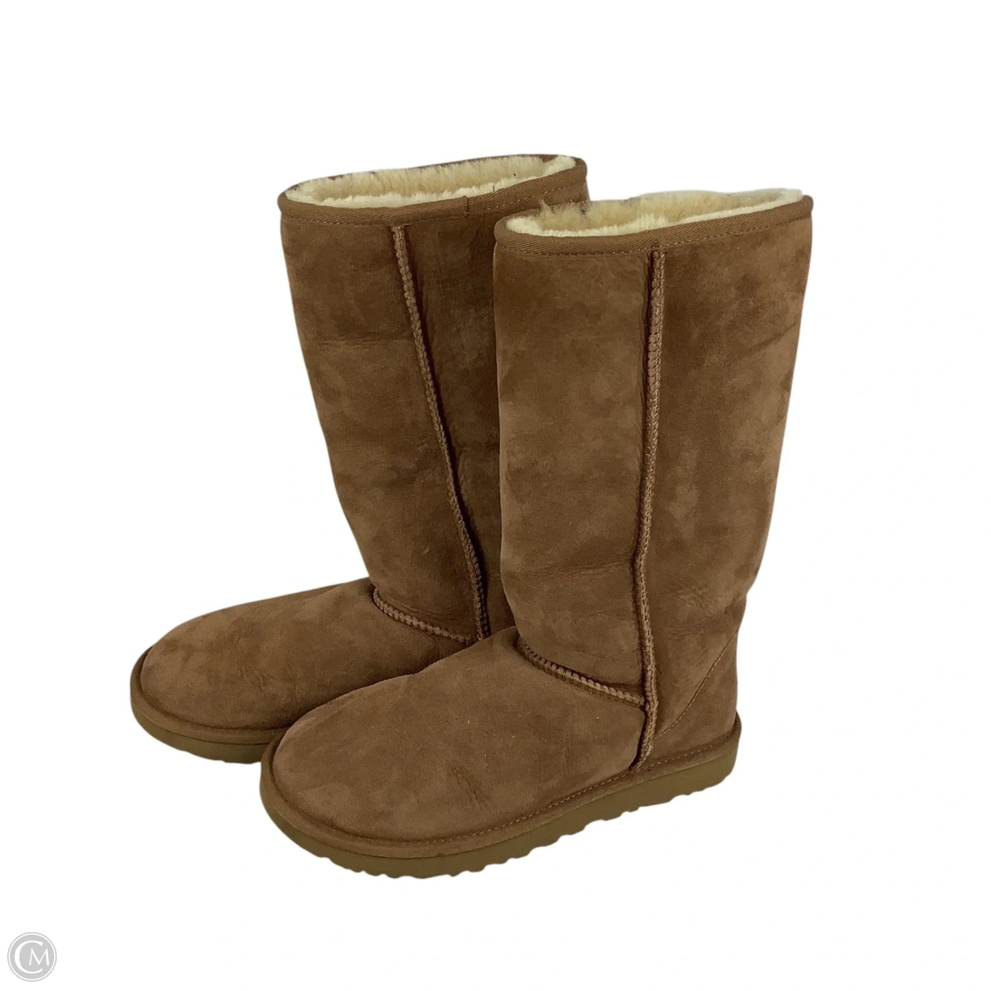 Boots Designer By Ugg In Brown, Size: 8