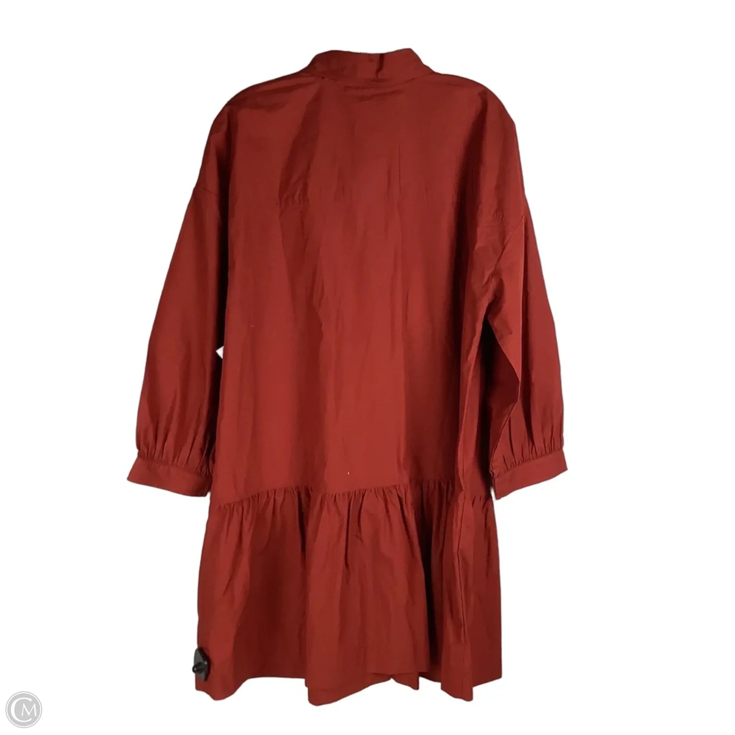 Dress Casual Midi By Banana Republic In Red, Size: L