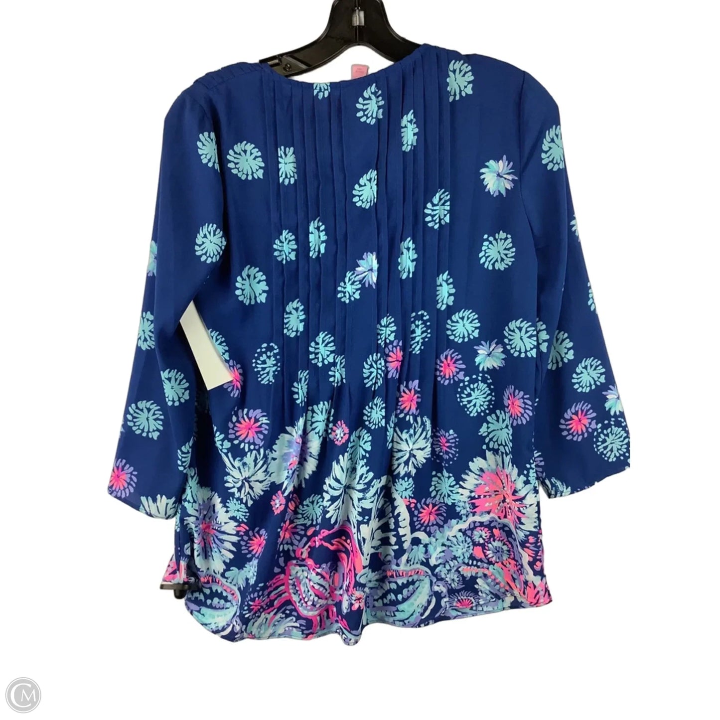 Top Long Sleeve Designer By Lilly Pulitzer In Blue, Size: Xs