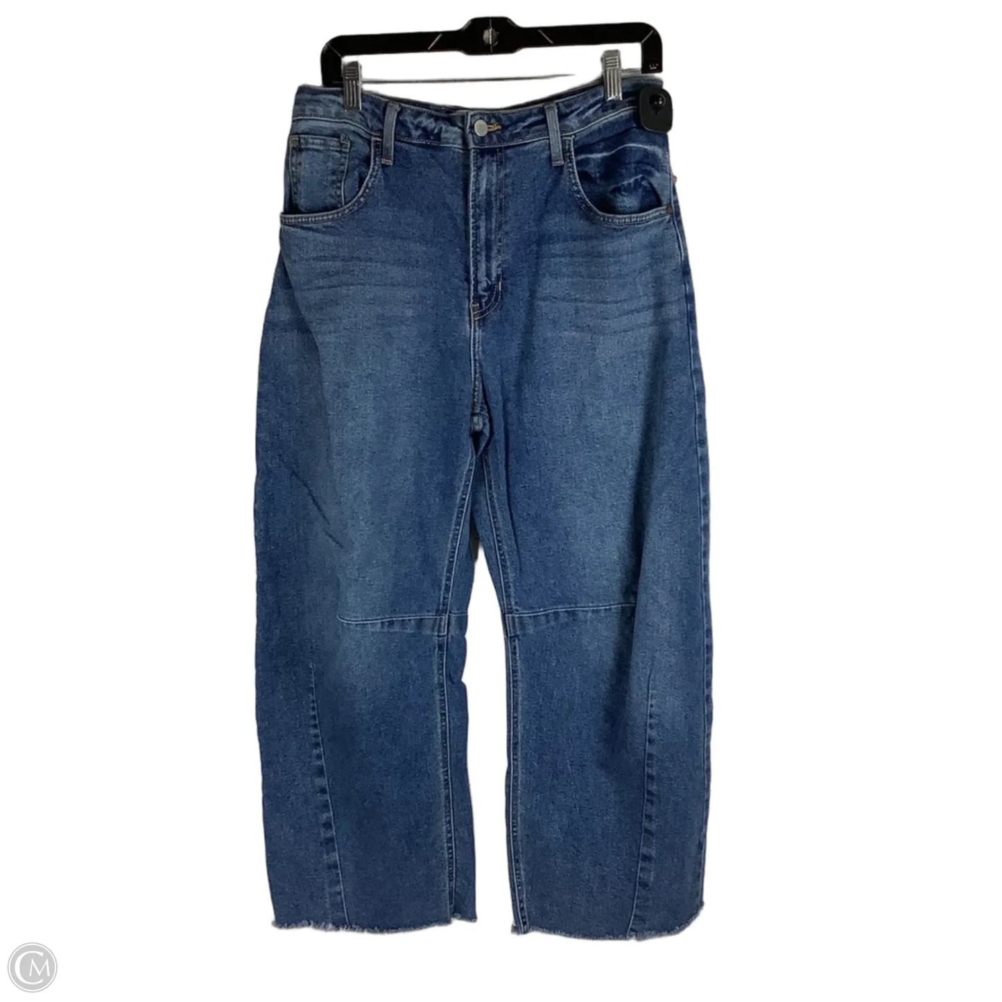 Jeans Wide Leg By Just Black In Blue Denim, Size: 6 (29)