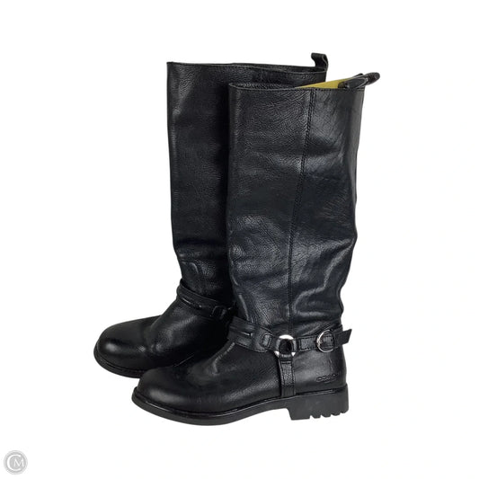 Boots Designer By Coach In Black, Size: 7