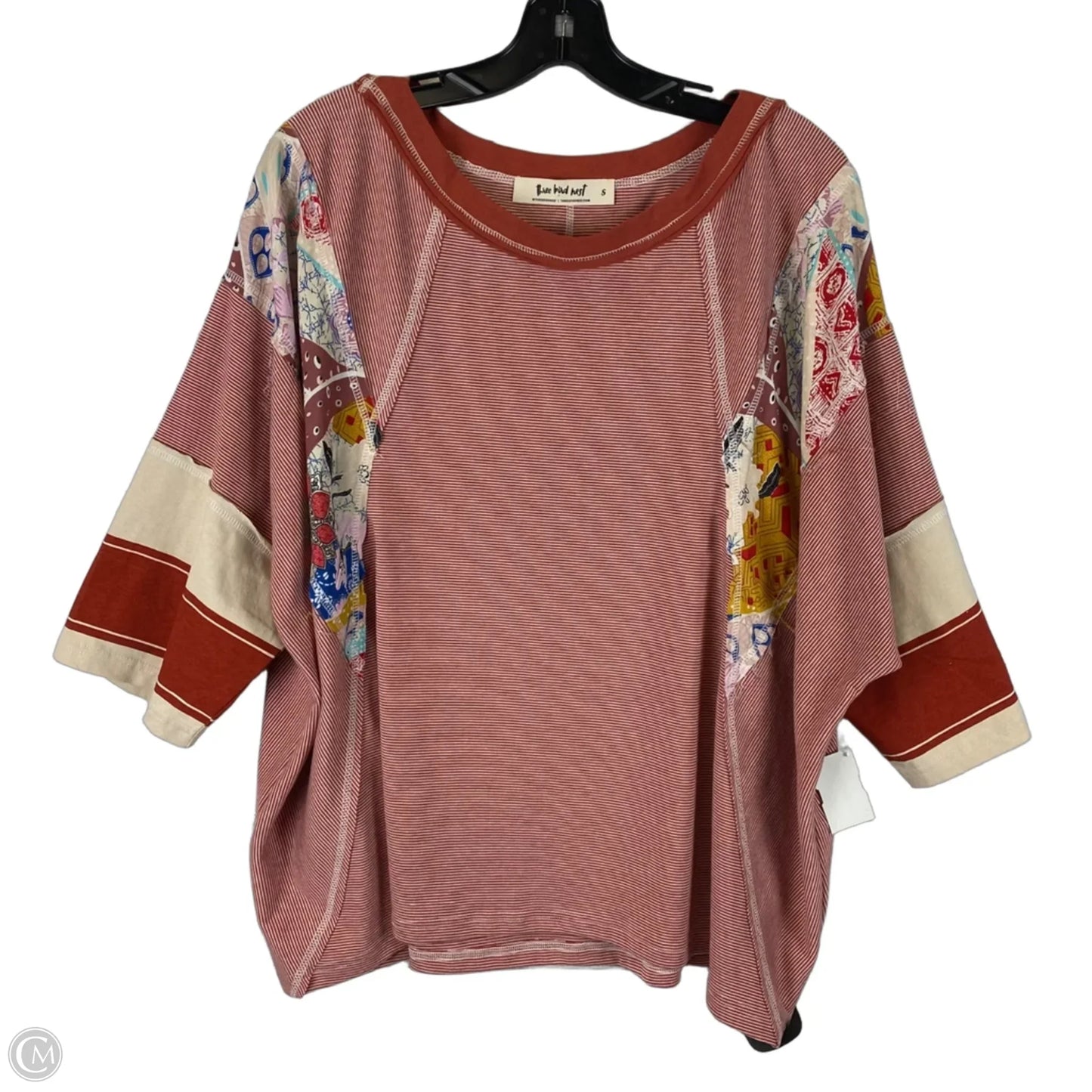 Top Short Sleeve By Three Bird Nest In Red, Size: S