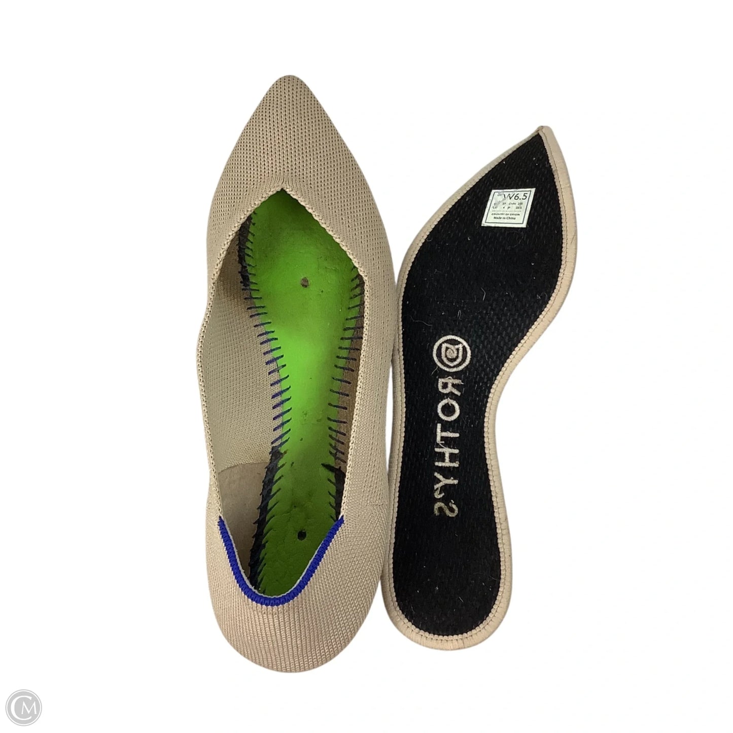 Shoes Flats By Rothys In Cream, Size: 6.5