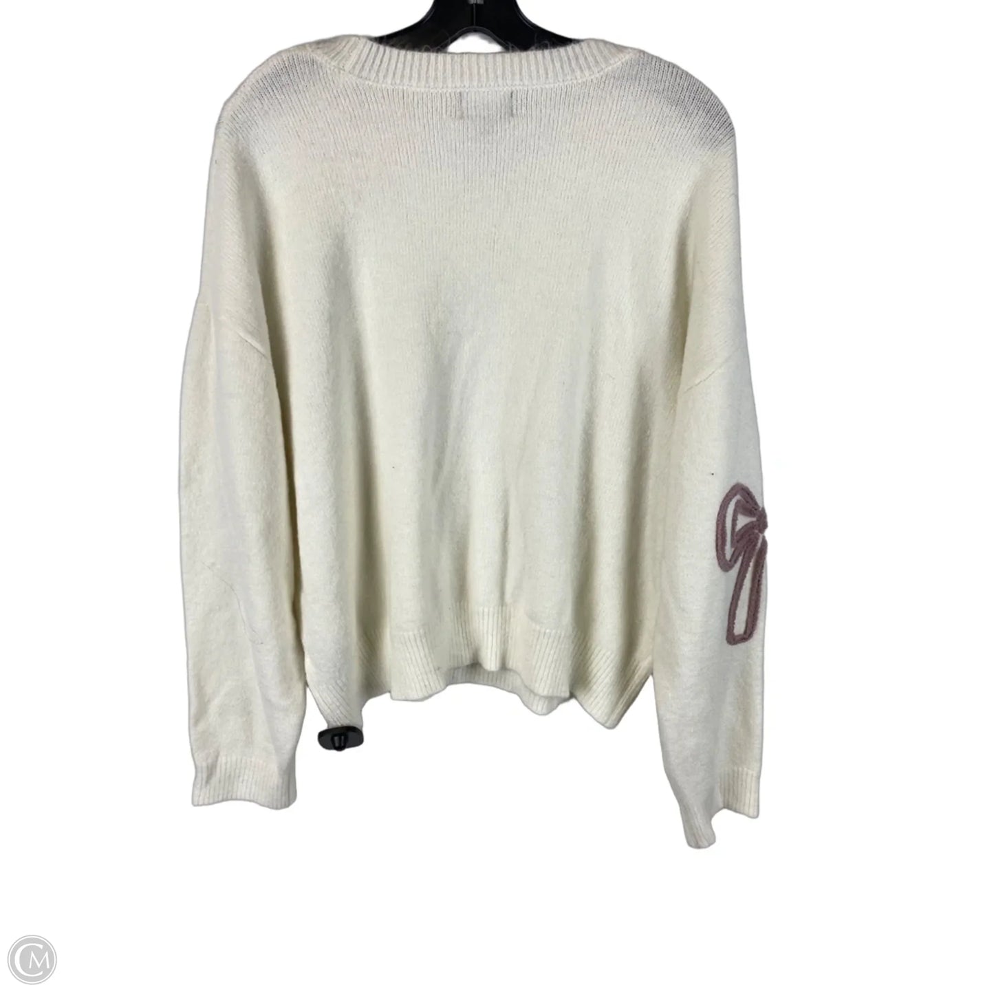 Sweater By Clothes Mentor In Cream, Size: Xl