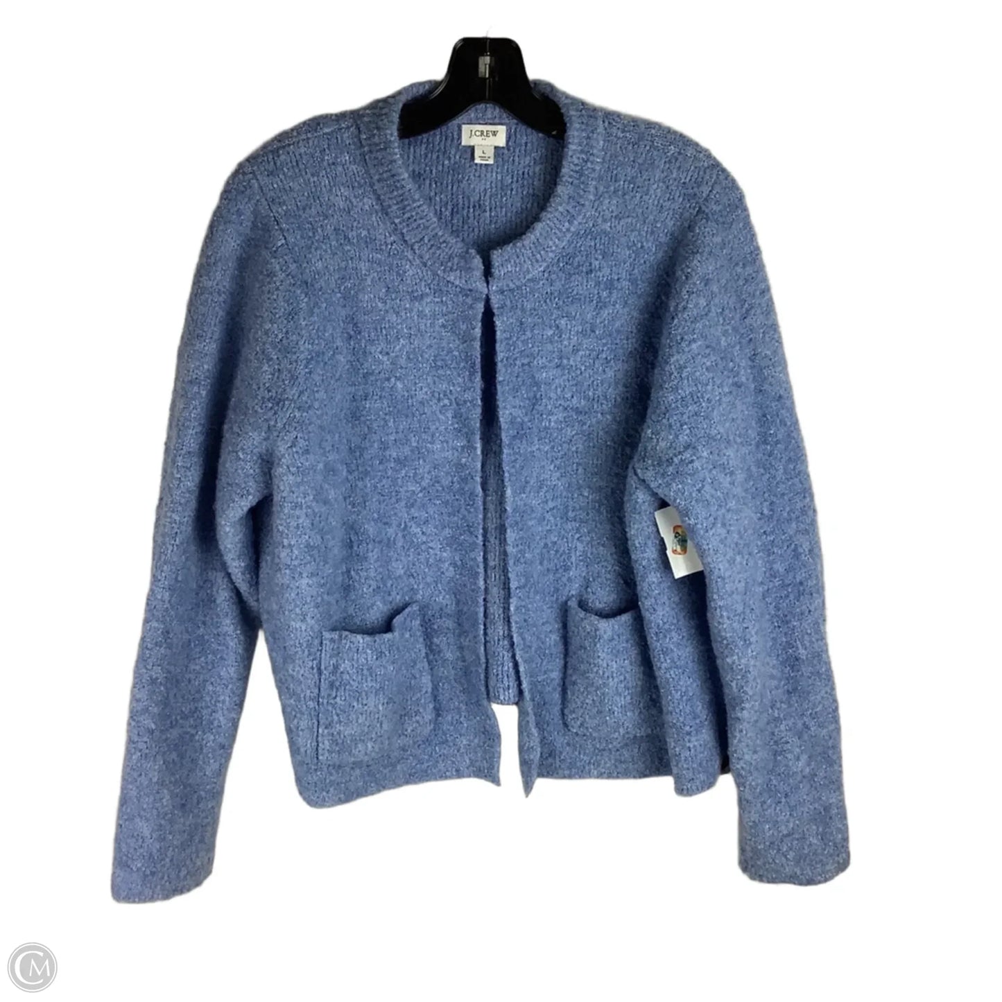 Sweater Cardigan By J. Crew In Blue, Size: L