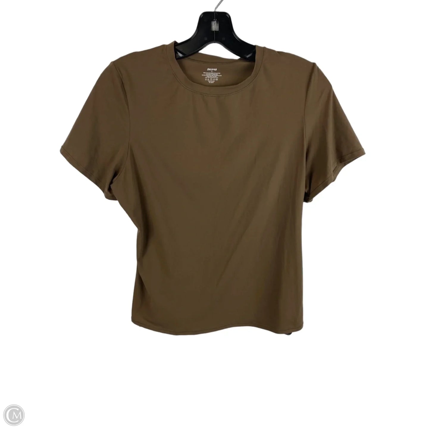 Top Short Sleeve By Skims In Brown, Size: Xl