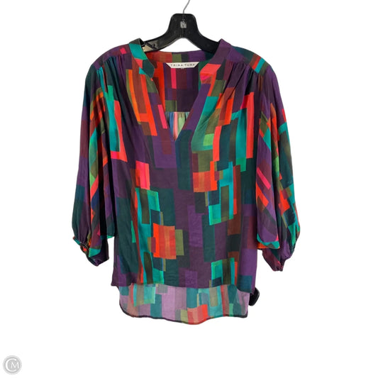 Top Long Sleeve By Trina Turk In Multi-colored, Size: M