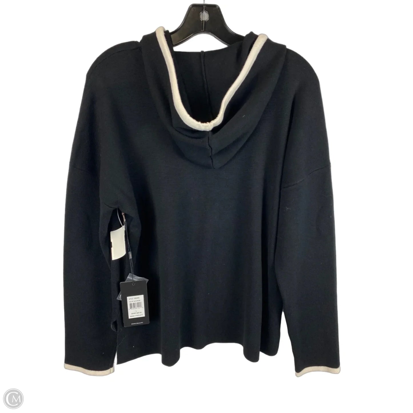 Sweatshirt Hoodie By Cyrus In Black, Size: L