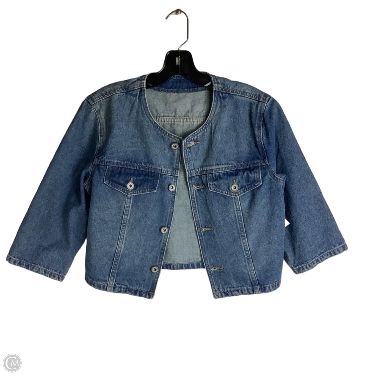 Jacket Denim By Clothes Mentor In Blue Denim, Size: M