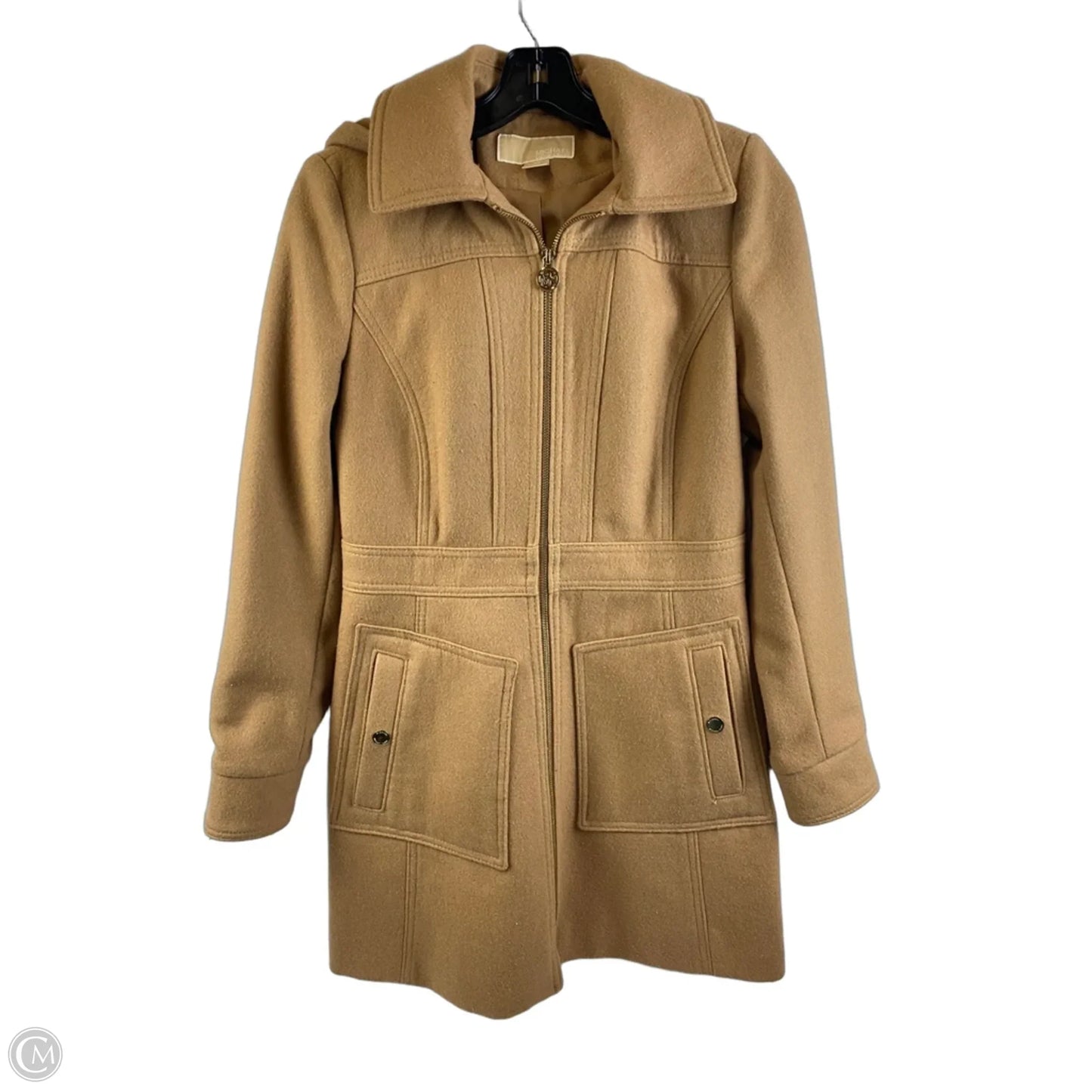 Coat Wool By Michael By Michael Kors In Brown, Size: Xs