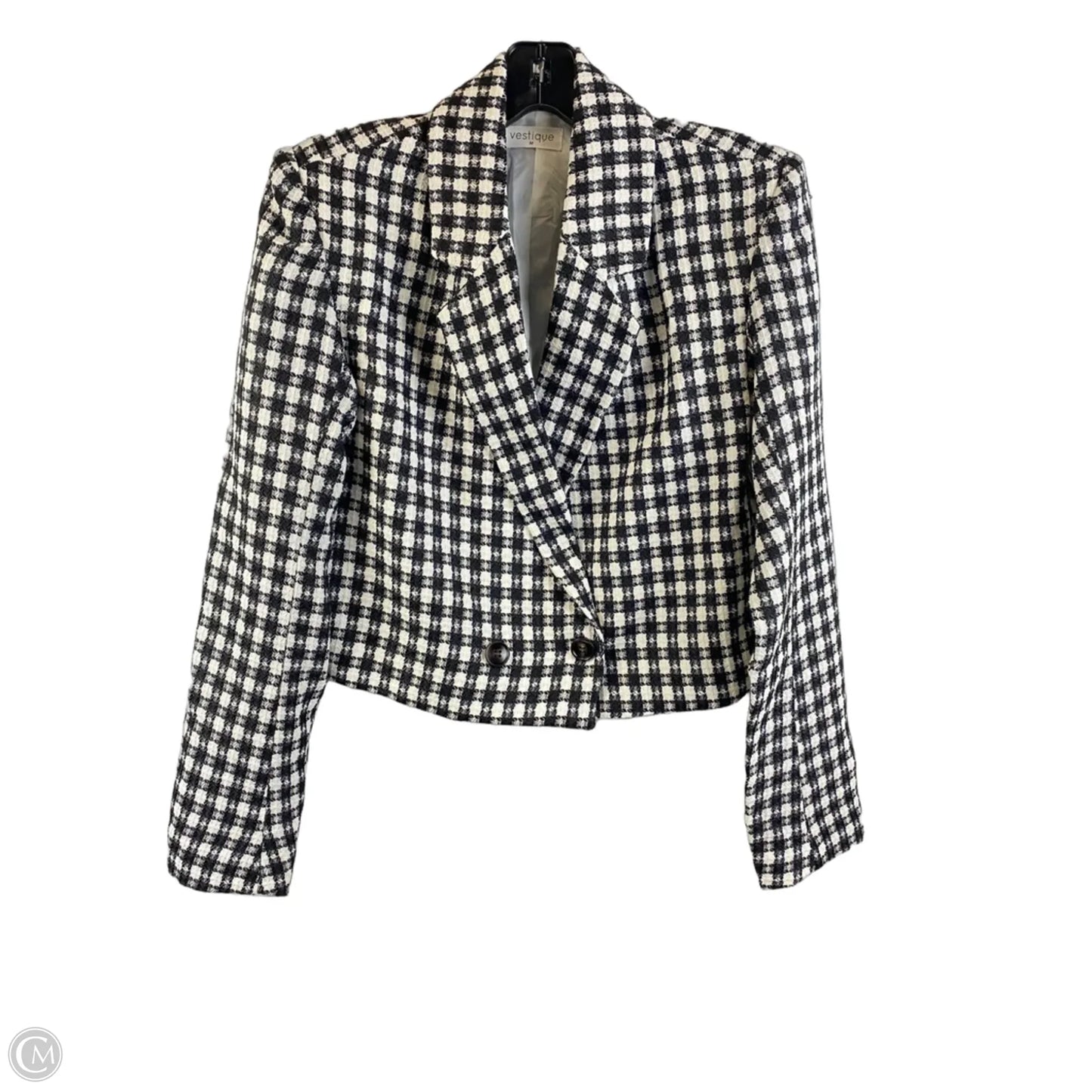 Blazer By Vestique In Black & White, Size: M