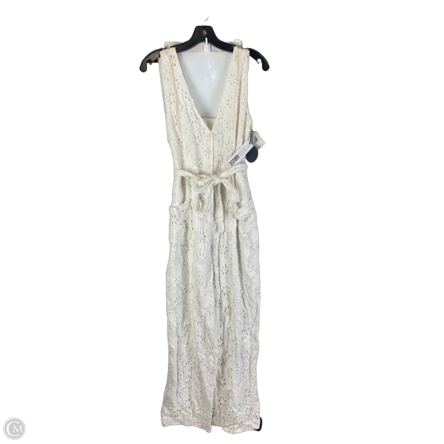 Jumpsuit By Clothes Mentor In White, Size: Xs