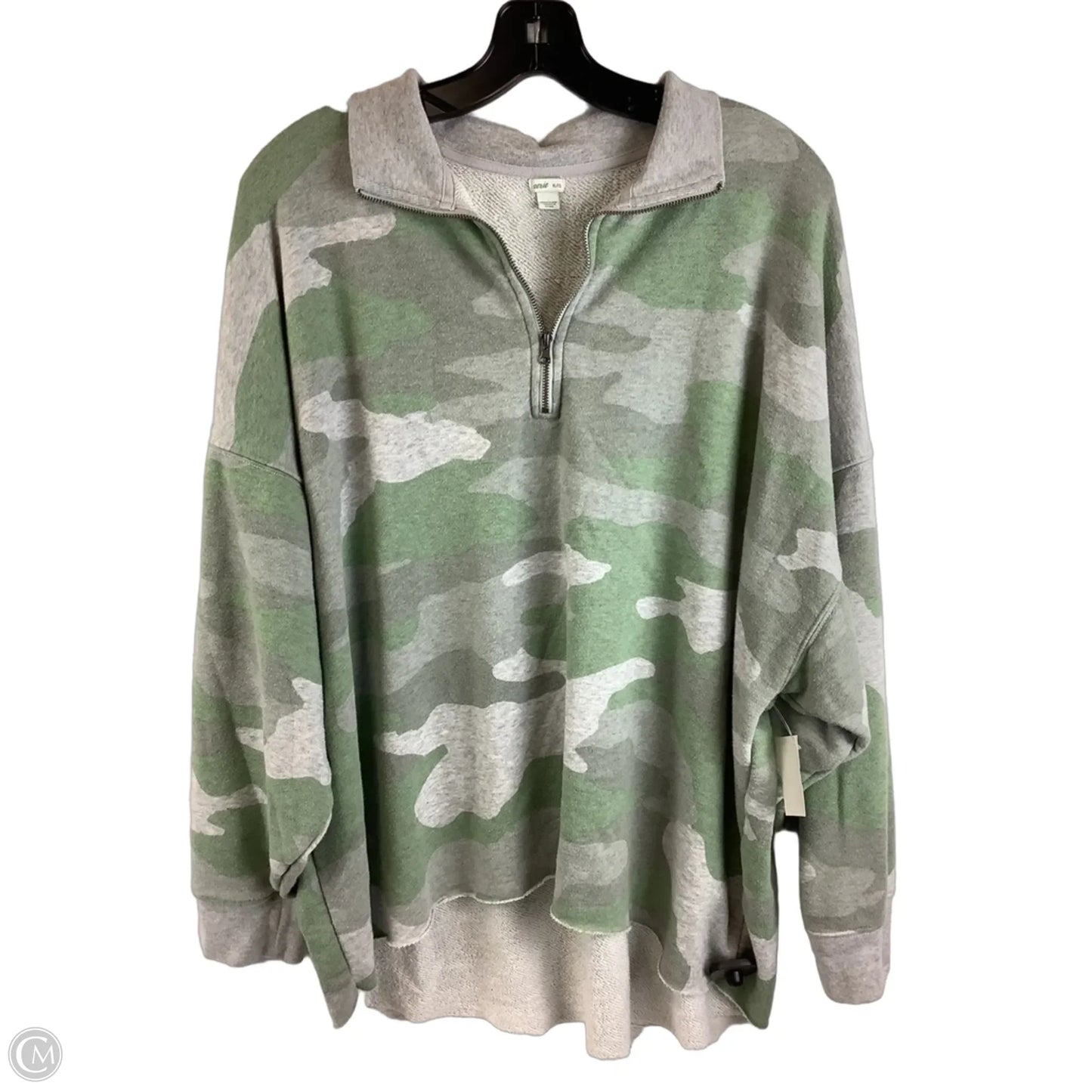 Sweatshirt Collar By Aerie In Camouflage Print, Size: Xl
