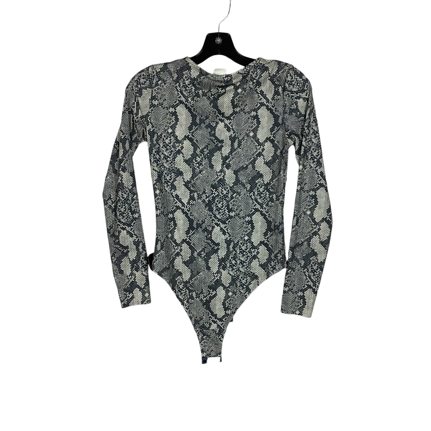 Bodysuit By H&m In Snakeskin Print, Size: S