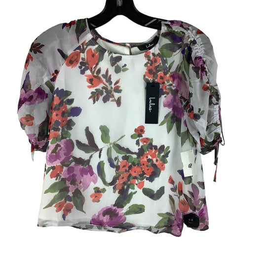 Floral Print Top Short Sleeve Lulus, Size Xs