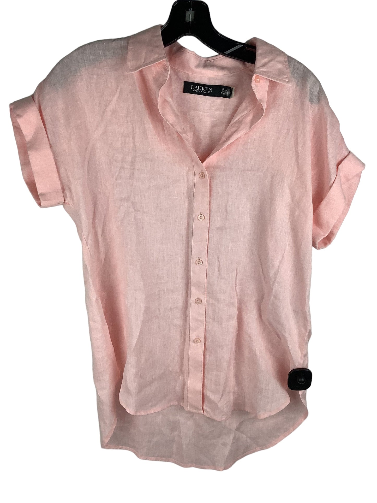 Pink Top Short Sleeve Ralph Lauren, Size Xs