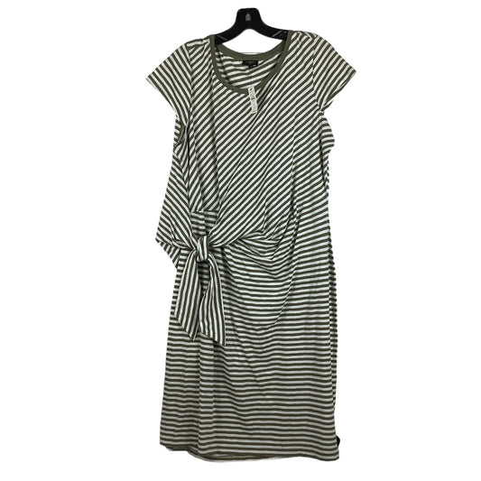 Striped Pattern Dress Casual Midi Talbots, Size 1x