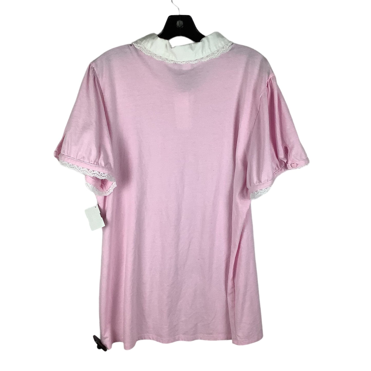 Pink Top Short Sleeve Clothes Mentor, Size 2x