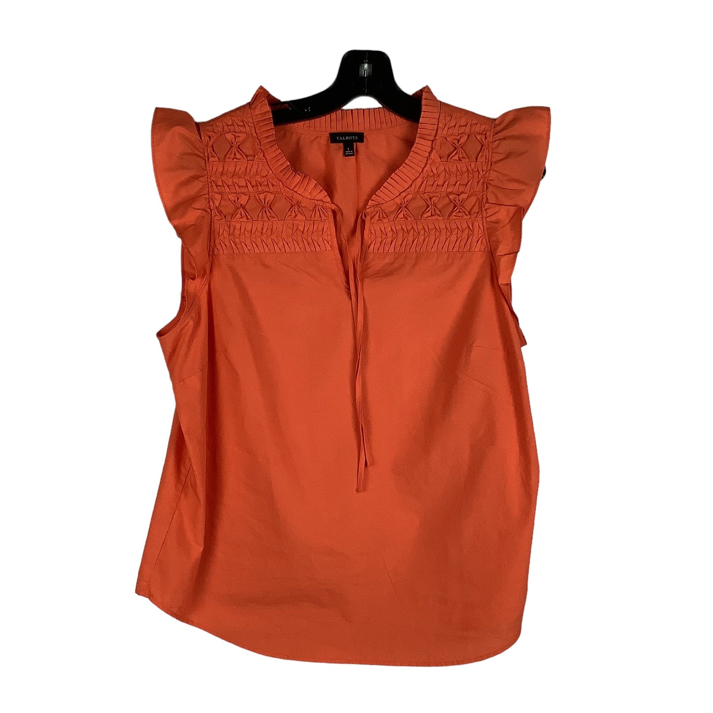 Orange Top Short Sleeve Talbots, Size L