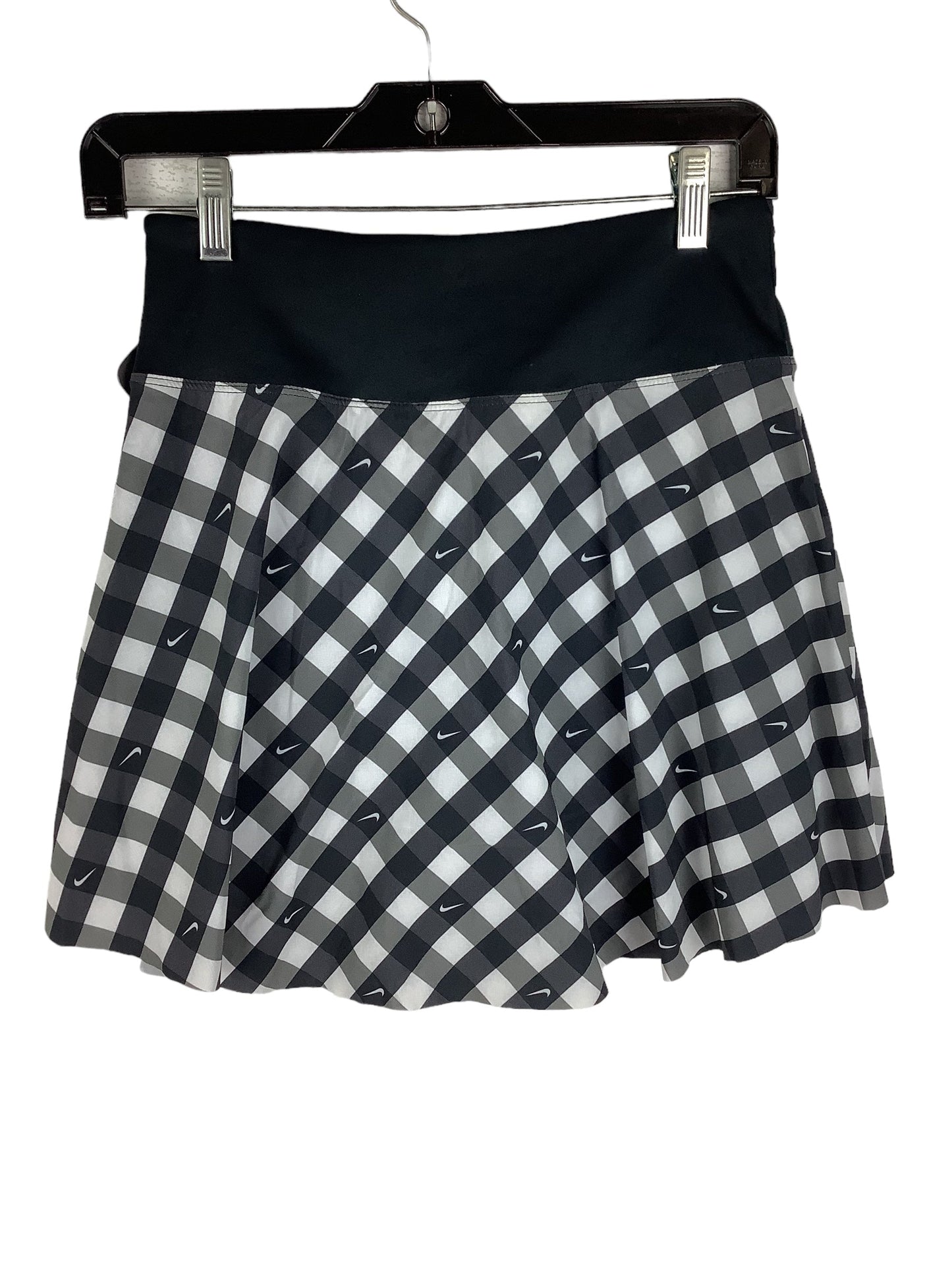 Athletic Skort By Nike Apparel In Plaid Pattern, Size: S