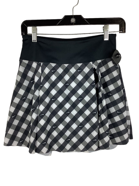 Athletic Skort By Nike Apparel In Plaid Pattern, Size: S