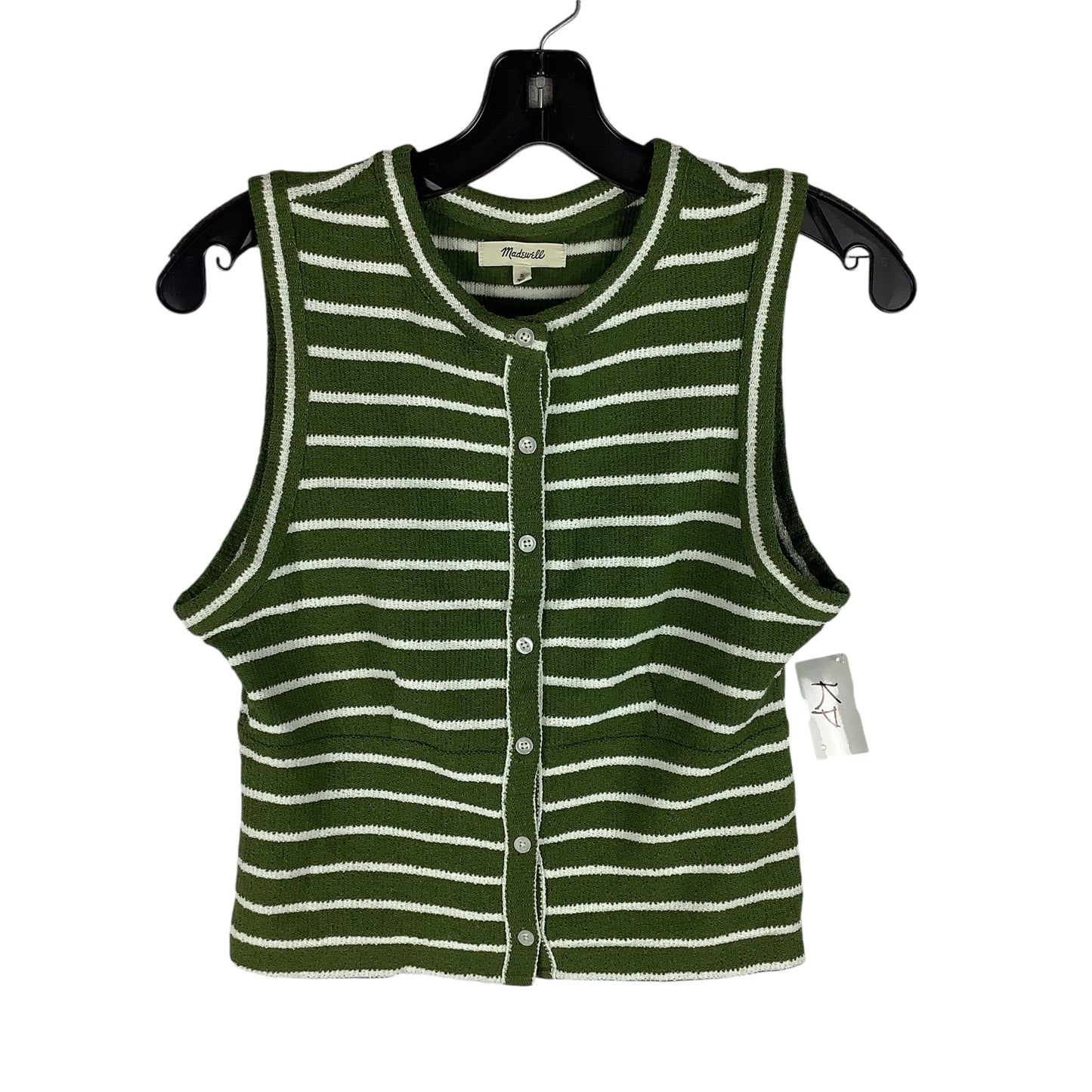 Top Sleeveless By Madewell In Green, Size: S