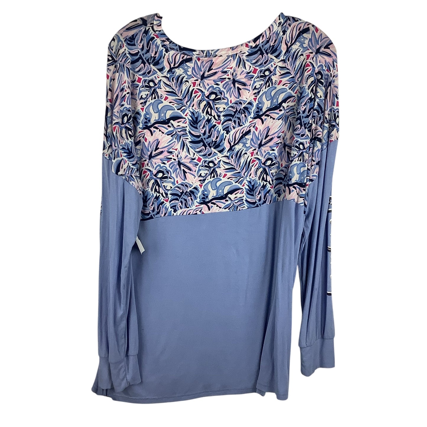 Top Long Sleeve By Simply Southern In Blue, Size: Xl