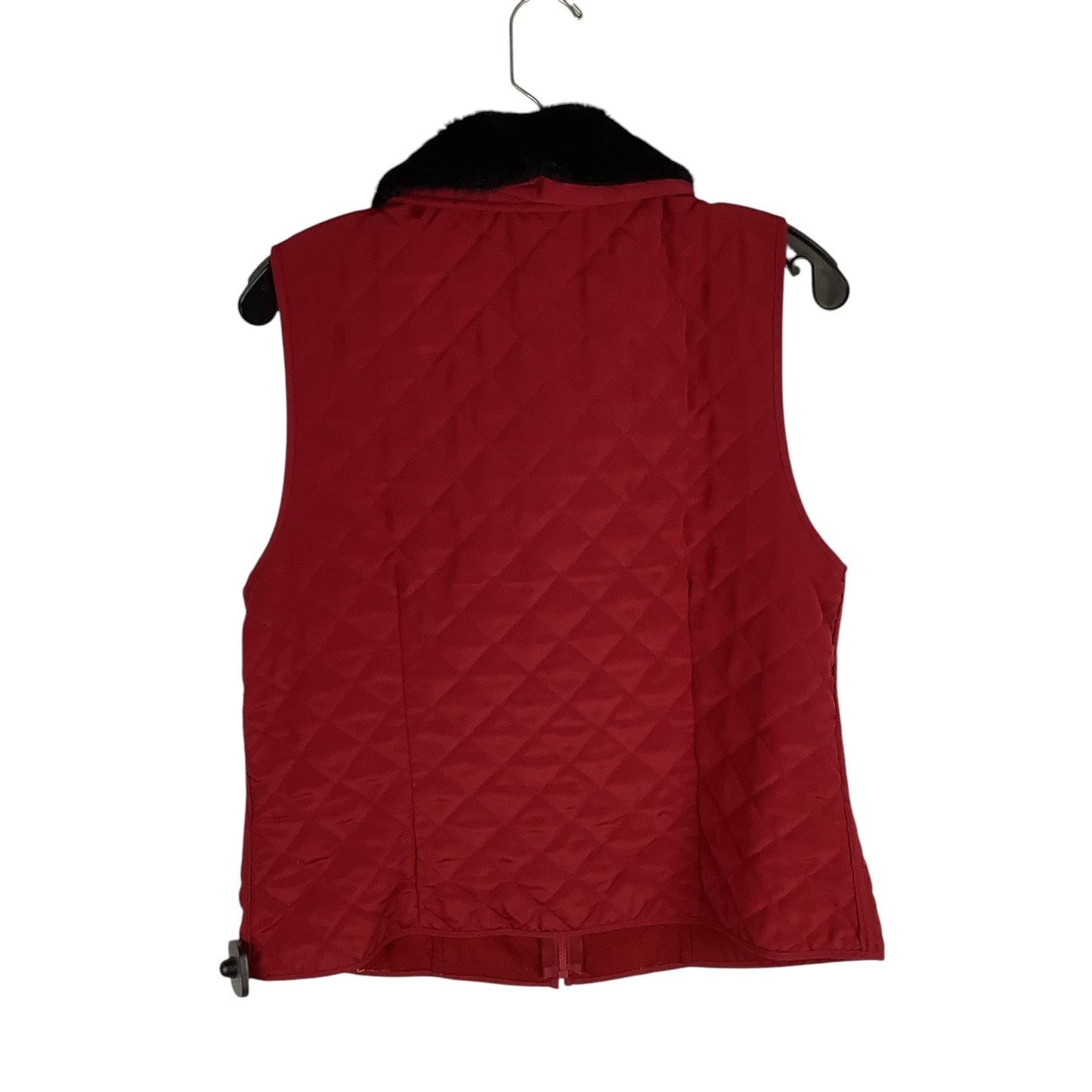 Vest Faux Fur & Sherpa By Agb In Red, Size: L