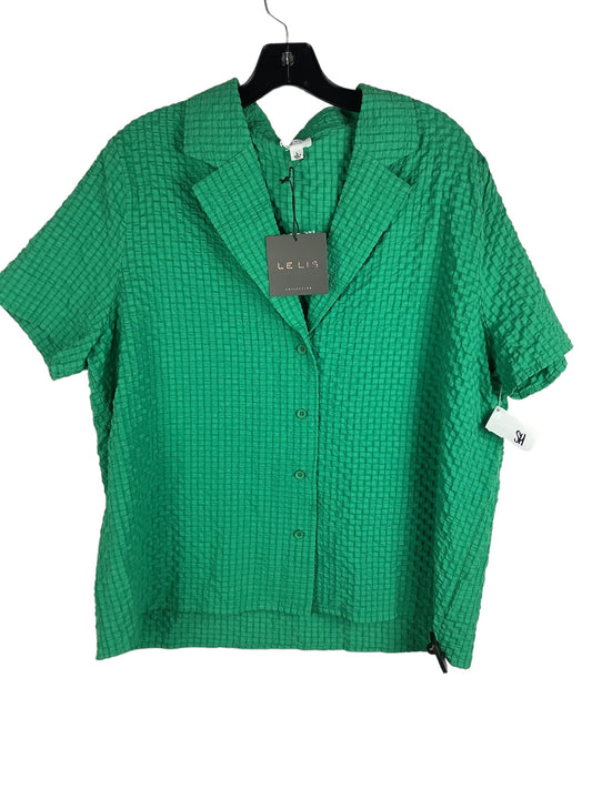 Green Top Short Sleeve Le Lis, Size L