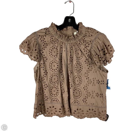 Top Short Sleeve By Clothes Mentor In Brown, Size: L