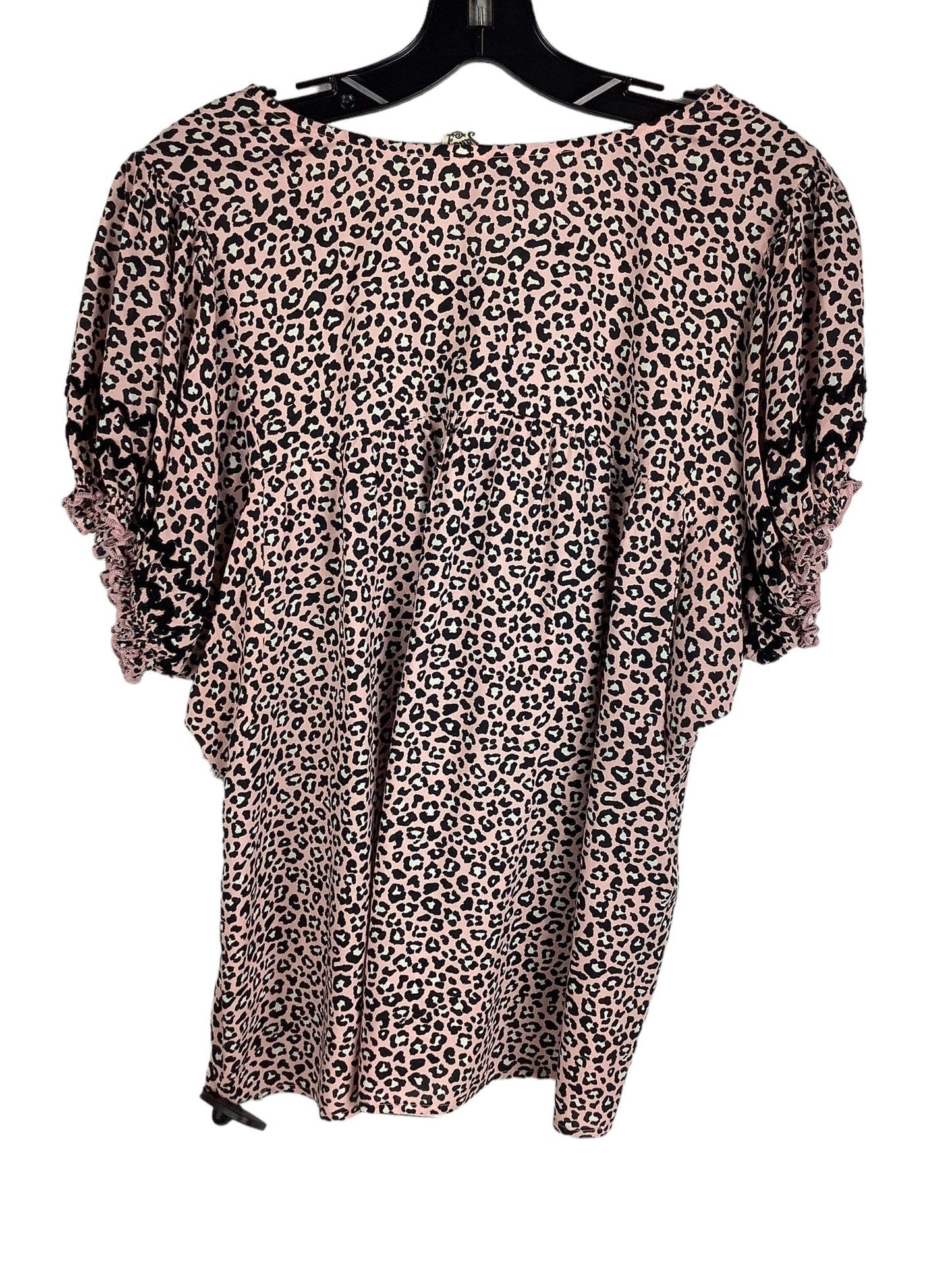 Animal Print Top Short Sleeve Ivy Jane, Size S