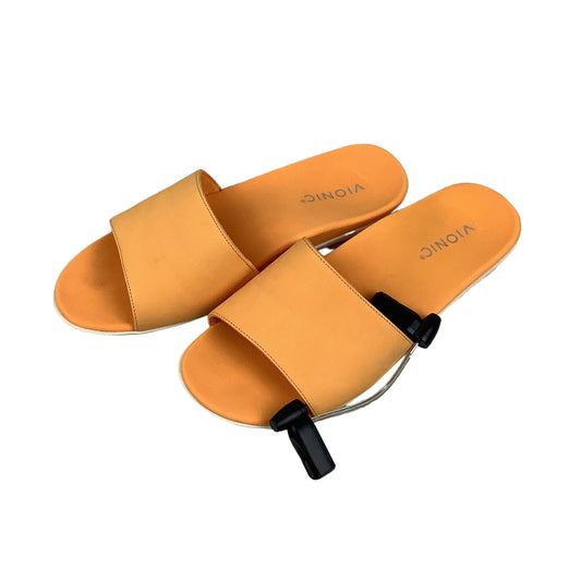 Orange Shoes Flats Vionic, Size 8