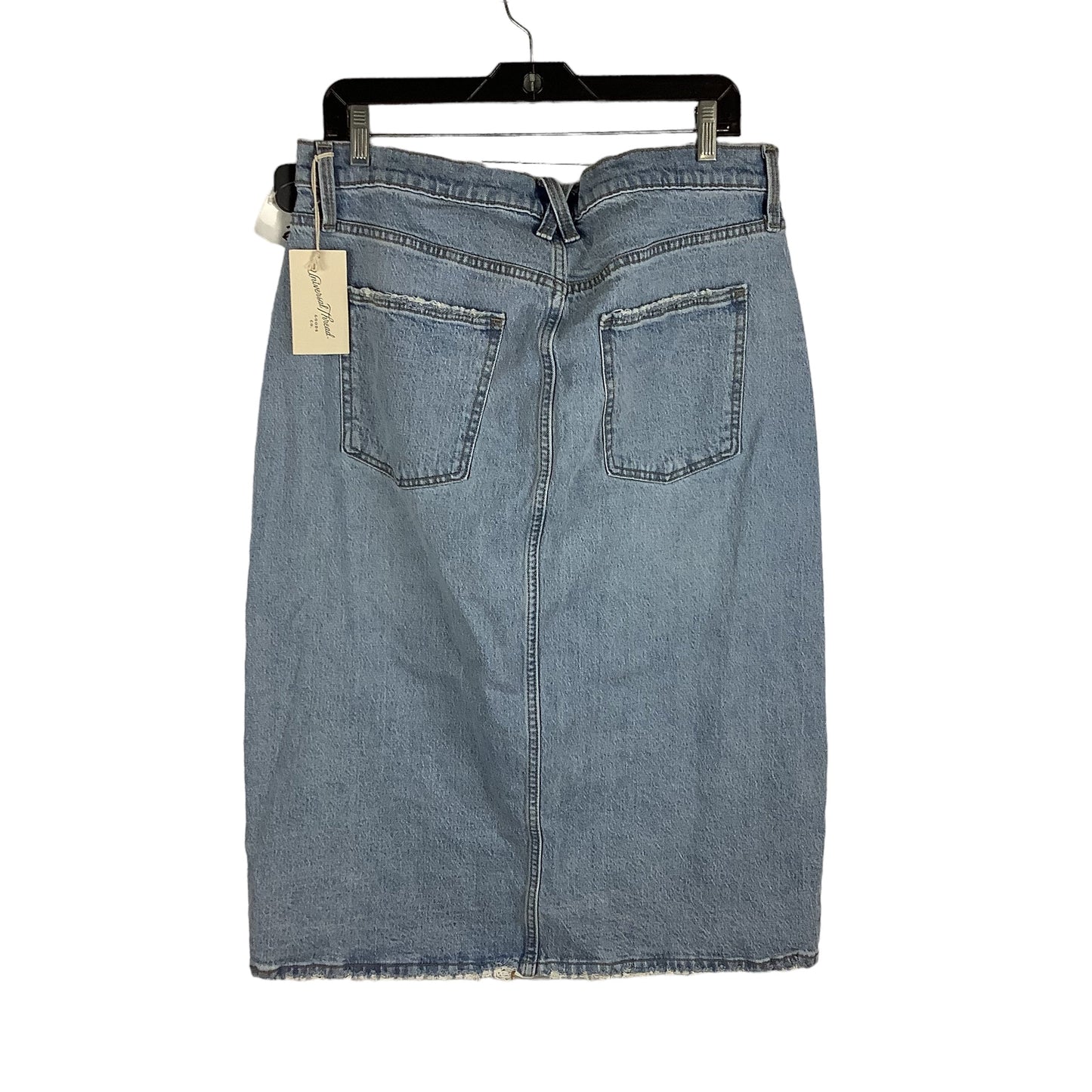 Blue Denim Skirt Midi Universal Thread, Size 14