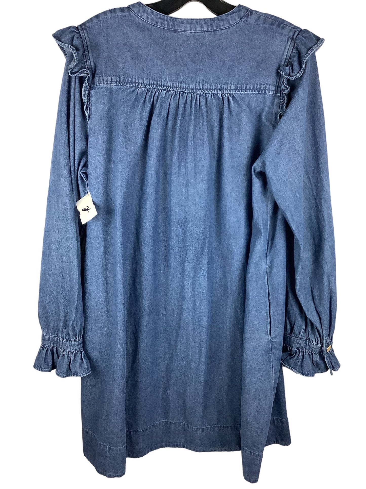 Blue Denim Dress Casual Midi Draper James, Size M