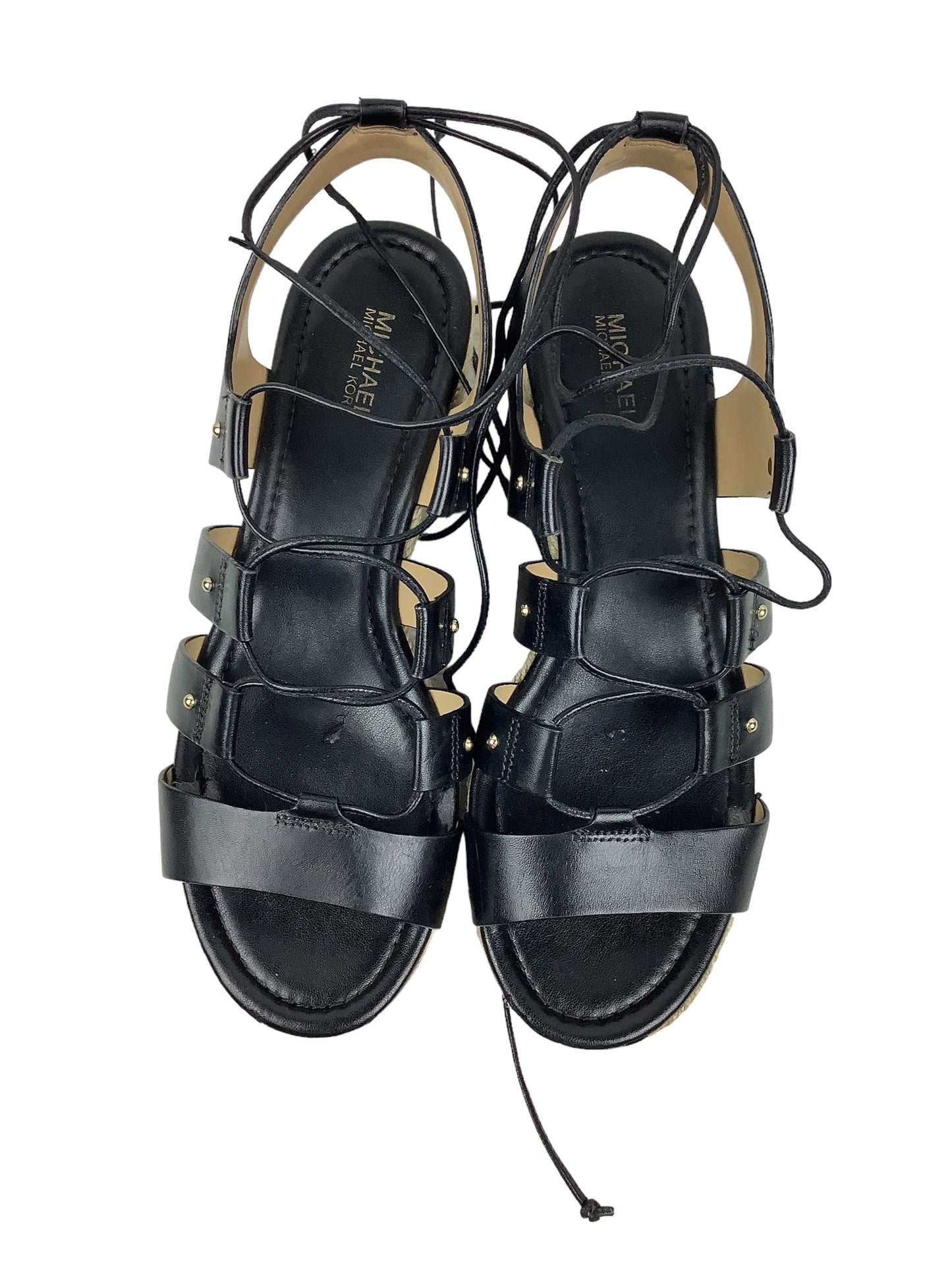 Black Shoes Heels Block Michael By Michael Kors, Size 6