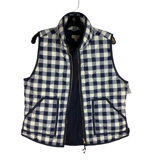 Vest Puffer & Quilted By J. Crew In Checkered Pattern, Size: L