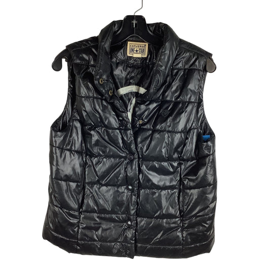 Vest Puffer & Quilted By Converse In Black, Size: L