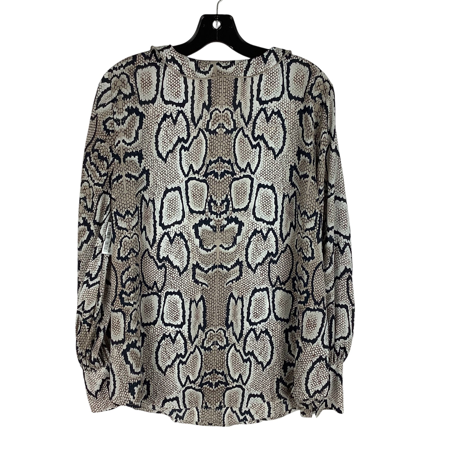 Top Long Sleeve By Cabi In Snakeskin Print, Size: M