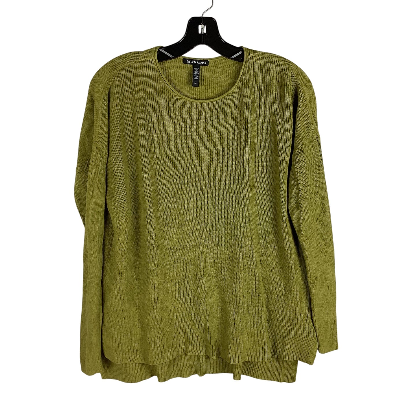 Top Long Sleeve Designer By Eileen Fisher In Green, Size: S