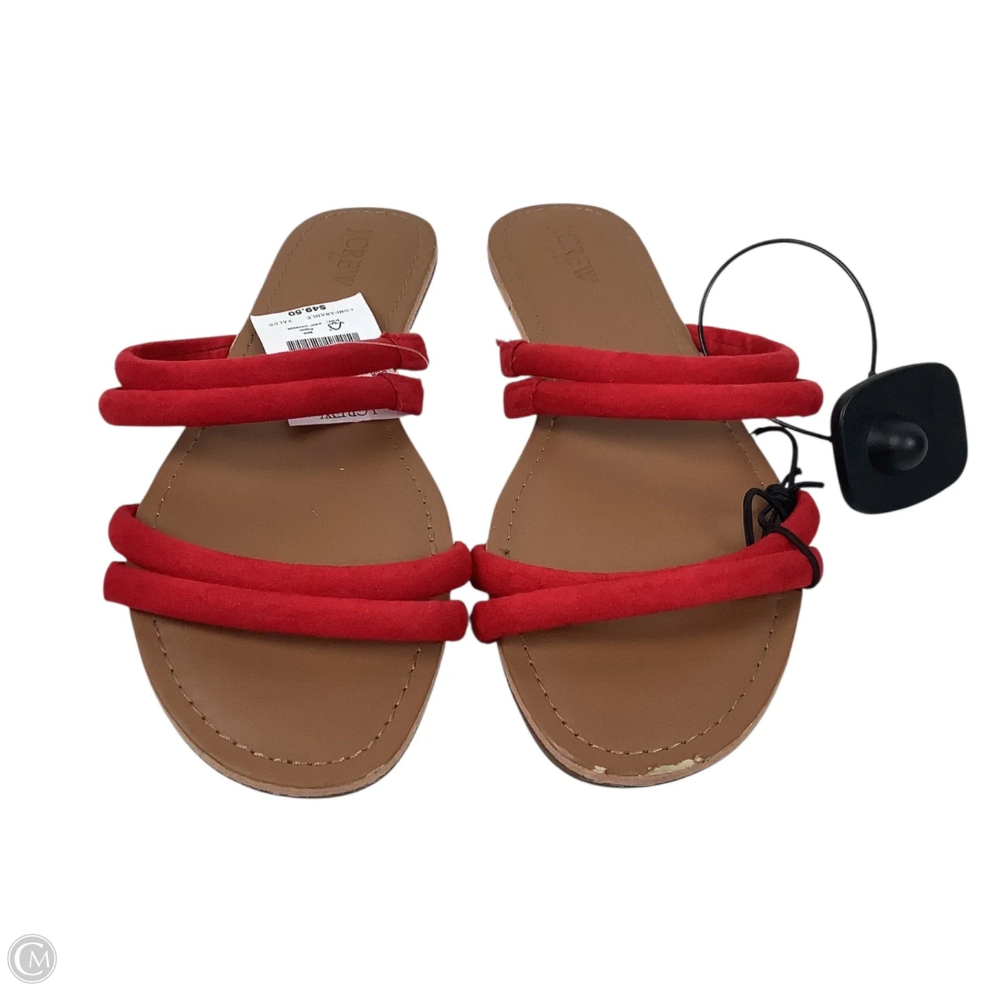 Sandals Flats By J. Crew In Red, Size: 8