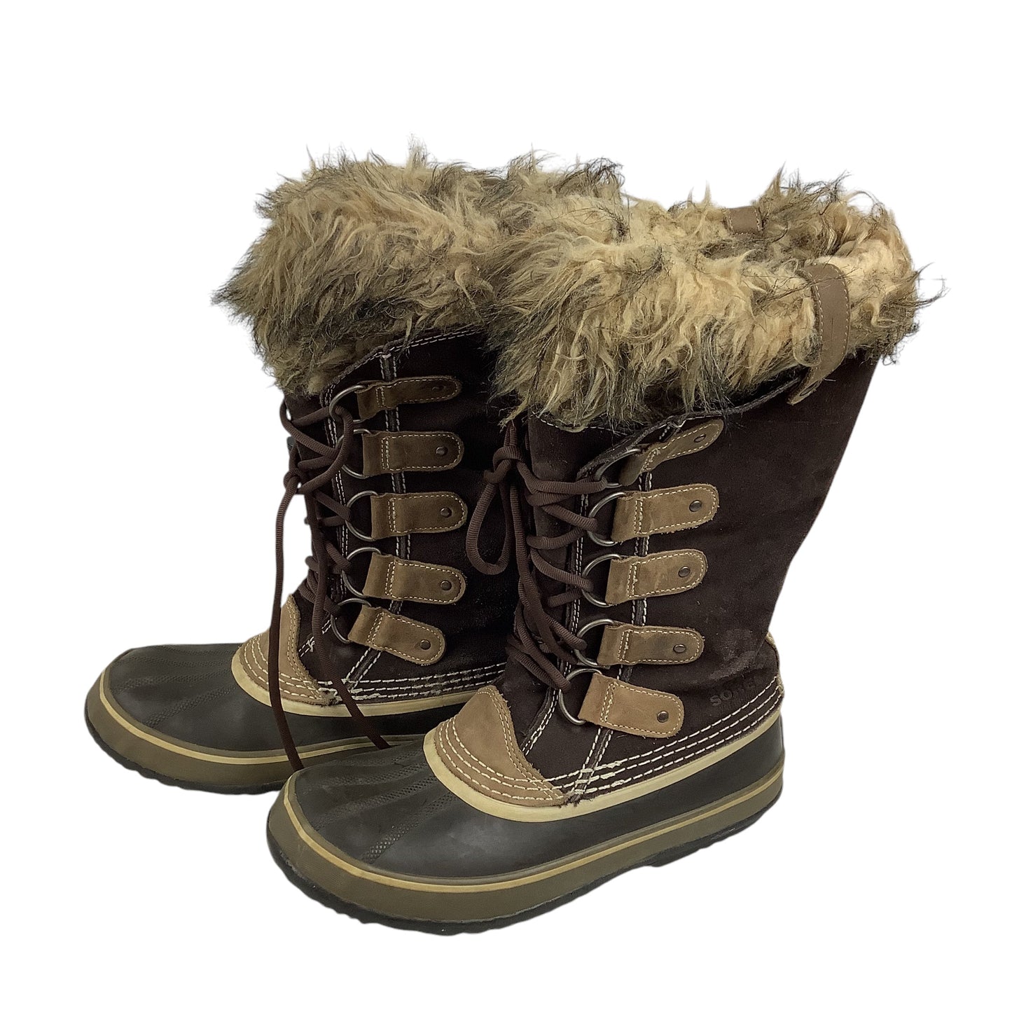 Boots Designer By Sorel In Brown, Size: 10