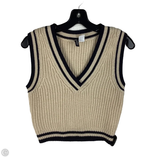 Vest Sweater By Divided In Tan, Size: Xs