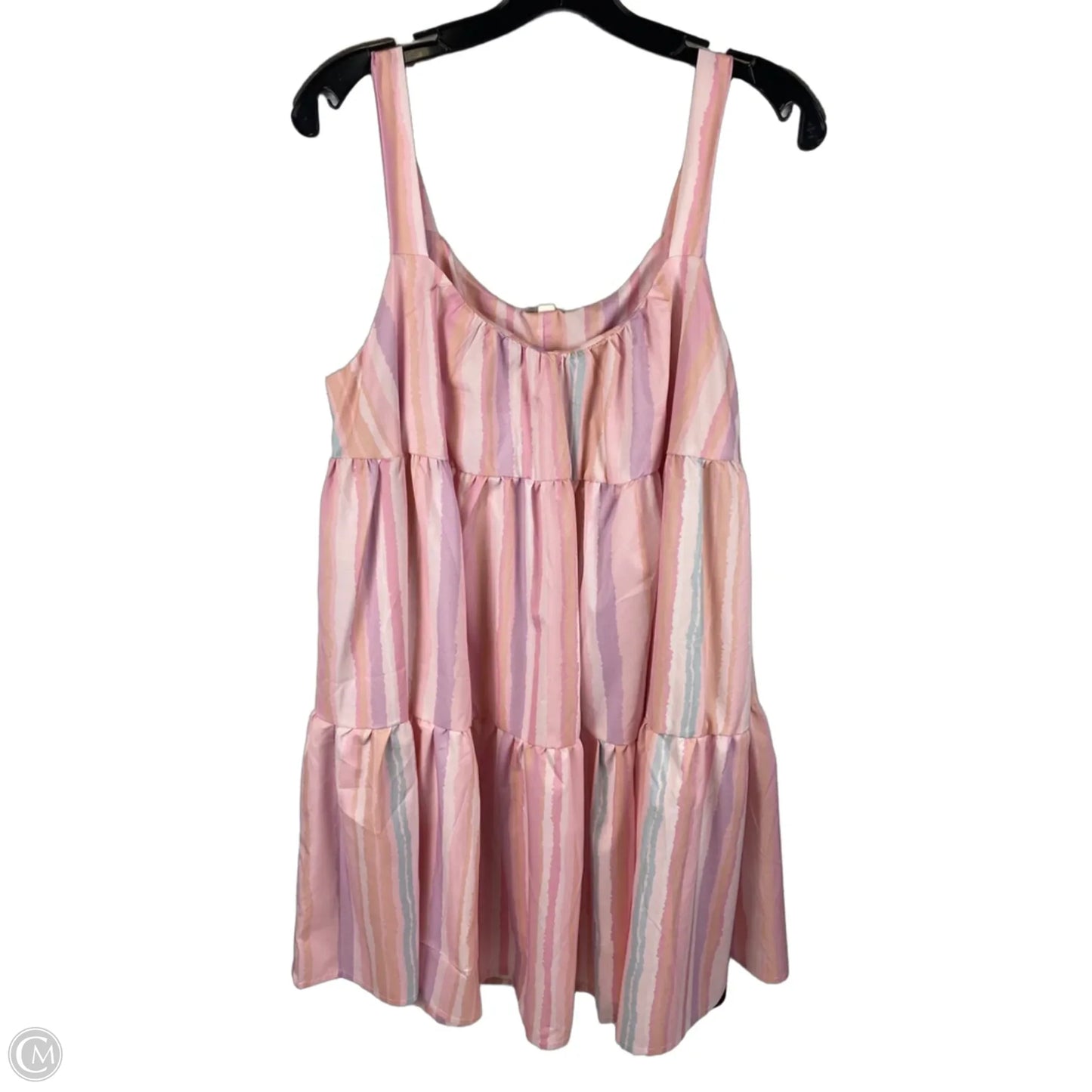 Dress Party Short By Clothes Mentor In Striped Pattern, Size: M