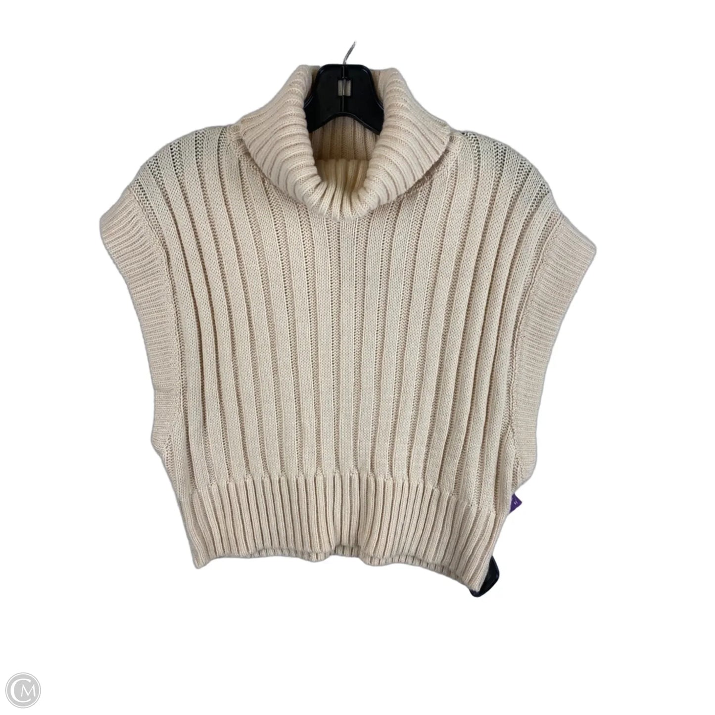 Sweater Short Sleeve By Cloud Ten In Cream, Size: L