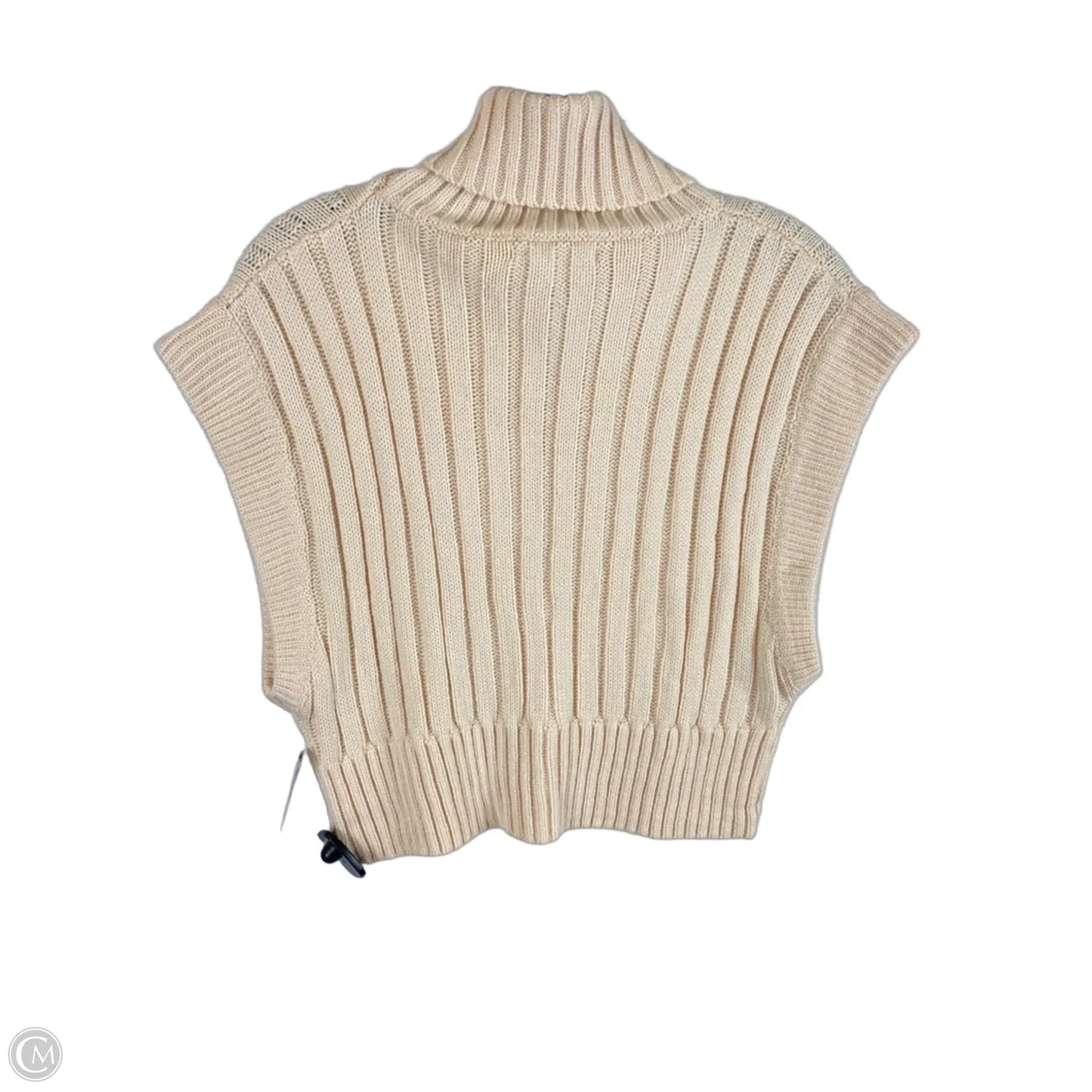 Sweater Short Sleeve By Cloud Ten In Cream, Size: L