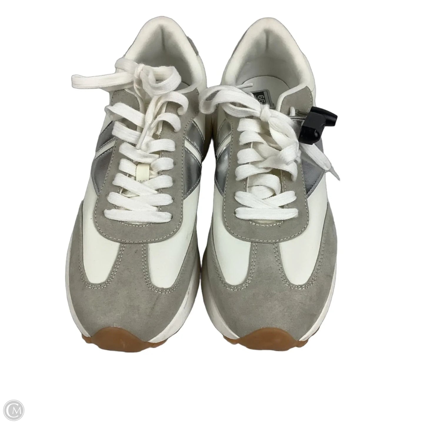 Shoes Sneakers By Steve Madden In Silver, Size: 10