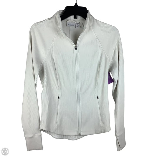 Athletic Jacket By Athleta In White, Size: S