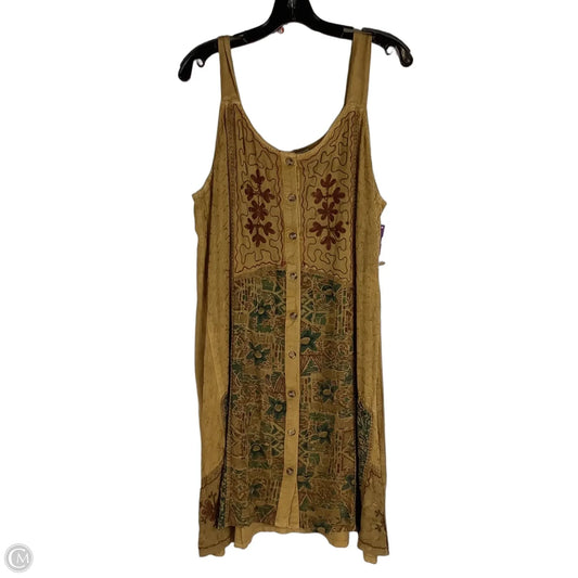 Dress Casual Midi By Clothes Mentor In Yellow, Size: OS