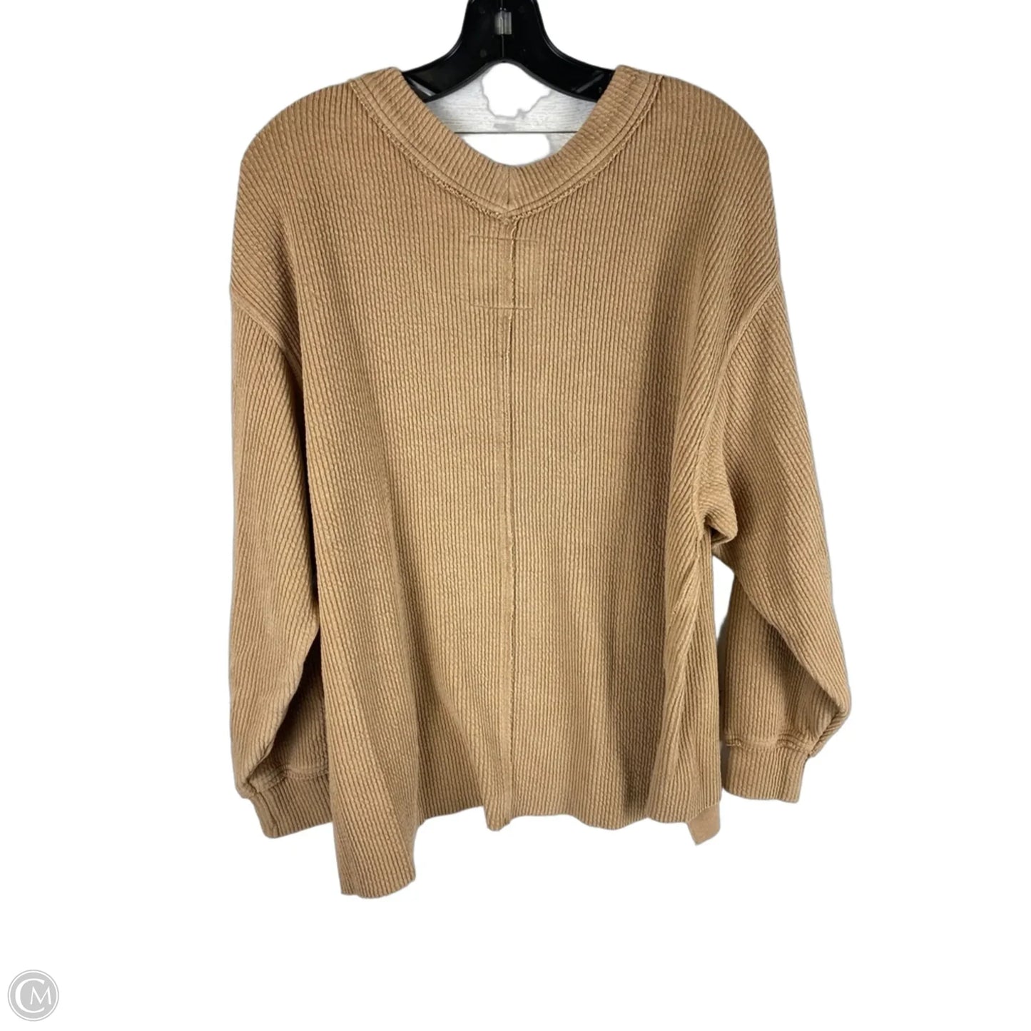 Top Long Sleeve By Aerie In Brown, Size: Xs