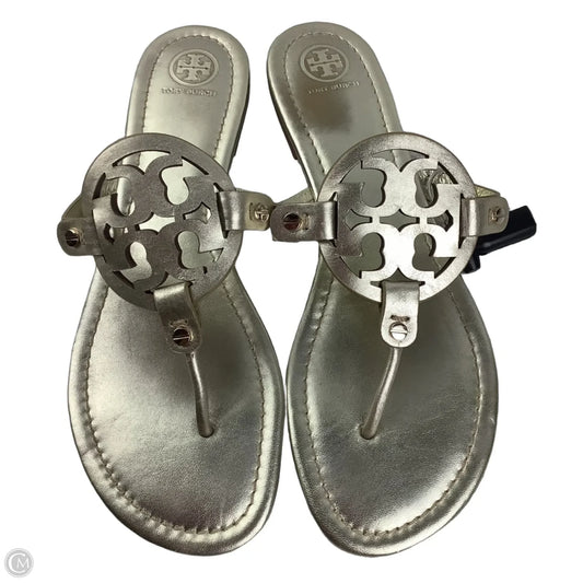 Sandals Designer By Tory Burch In Gold, Size: 11